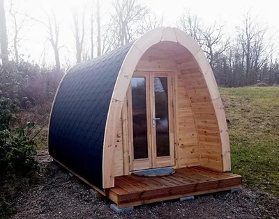 Productafbeelding van Kampeerhut, kampeerhuis, houten hut, stacaravan, natuurhut, recreatiewoning