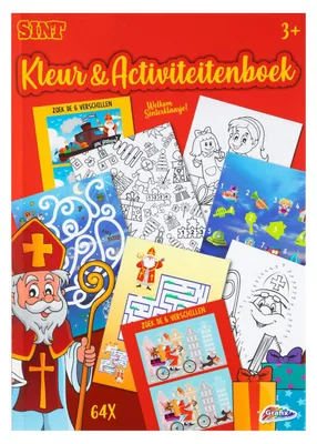 Zdjęcie produktu dla Kolorowanka i zeszyt ćwiczeń Grafix Sinterklaas A4
