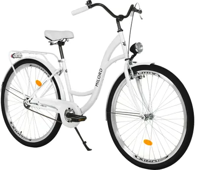 Obrázok produktu pre Dámsky bicykel Milord comfort city, 28 palcov, biely, 1 rýchlosť