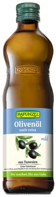 Produktbild von Rapunzel Olivenöl mild, nativ extra (500ml)