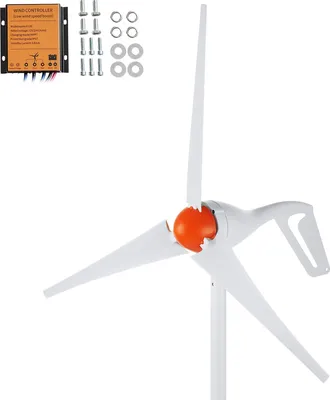 Obrázok produktu pre SucceBuy 500 W sada veterného generátora - 12 V, 3 lopatky s MPPT regulátorom, nastaviteľný smer vetra, štartuje pri 2,5 m/s.
