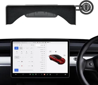Image de Support magnétique pour téléphone pour console centrale, noir