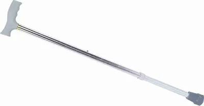 Produktbild von Anti slip Alloy Cane Elder Disability Safety Walking Stick 10 Level Height Adjustable Silver