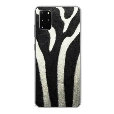 Produktbild von MuchoWow® Handyhülle Schutzhülle Hülle für Samsung Galaxy S20 Plus Tiermuster - Zebra - Schwarz - Weiß Silikon Softcase Handy Hülle - Hartschale