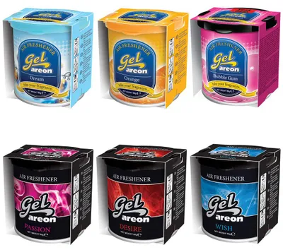 Produktbild von 6x Original Areon Gel CAN Duftdose Duftbaum Lufterfrischer DECKEL FREIE AUSWAHL