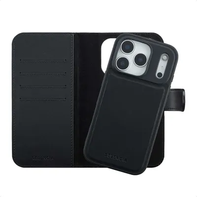 Produktbild von Selencia Olyn Abnehmbare Bookcase mit MagSafe iPhone 17 Pro - Schwarz