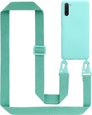 Obrázek produktu pro Cadorabo Ochranné pouzdro pro Samsung Galaxy NOTE 10 Case v tyrkysové barvě Pouzdro na mobilní telefon s řetízkem Délka nastavitelného popruhu na šňůru