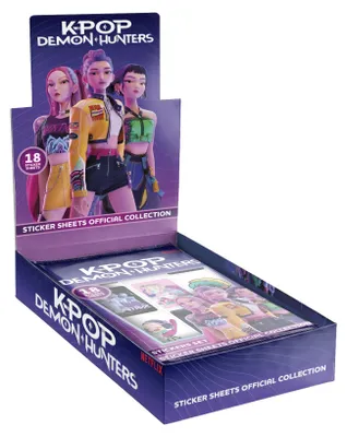 Sticker-Sammlung K-Pop Demon Hunters, 18 Packs, 225 Sticker