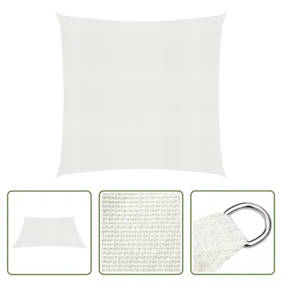 Produktbild von The Living Store Sonnensegel 160 g/m² Weiß 3x3 m HDPE