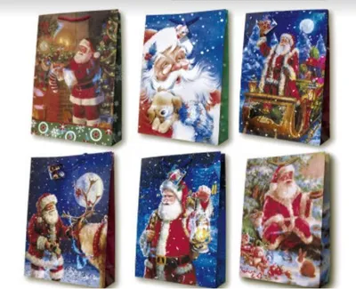 Zdjęcie produktu dla torebka prezentowa 12szt.  BOŻE NARODZENIE 33x45cm |  PL-9