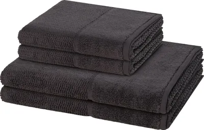 Produktbild von Möve for frottana Pearl 2 X Handtuch 2 X Duschtuch im Set Moderner Mix aus Walk- und Zwirnfrottier, Hohe Flauschigkeit und sanfter Massageeffekt, Saugfähig und schnell trocknend