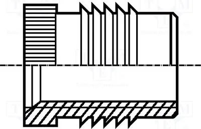 Produktbild von 10x Gewindeeinsatz L: 9,5mm 1430939 Gewindeeinlagen M5 BN: 1936 Messing