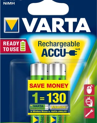 Image de Varta Longlife Batterie rechargeable AA nickel-métal hydrure (NiMH)