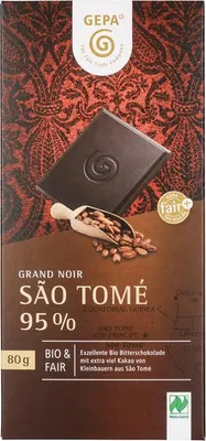 Produktbild von Gepa Grand Noir Sao Tomé 95% 80g