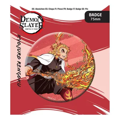 Obrázek produktu pro Zabiják démonů: Kimetsu no Yaiba Ansteck-Button Kyojuro Rengoku