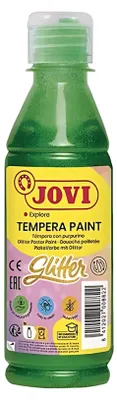 Produktbild von Jovi Flüssige Plakatfarbe Glitzer 250ml Flasche, grün