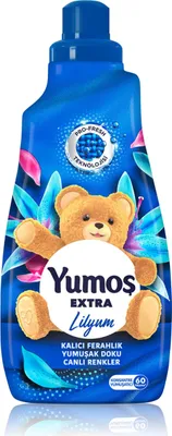 Produktbild von Yumos Extra Weichspüler Lilien 1440 ml – Konzentrierter Duftweichspüler für langanhaltende Frische & weiche Wäsche