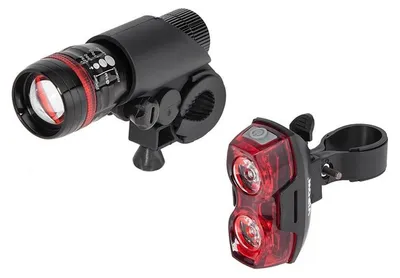 Obrázok produktu pre Sada cyklistických svetiel Vipow 1 W, dosah 100 m, vodotesné