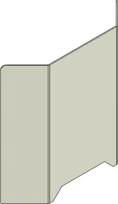 Produktbild von Casa Padrino Kunststoff   Trennscheibe mit Durchreiche Transparent 110 x H. 70 cm - Schreibtisch Empfangstheken Theken Spuckschutz Corona Sicherheitsscheibe