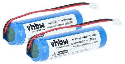Produktbild von vhbw 2x Akku Ersatz für Datalogic 90ACC1945, 128000791 für Barcodescanner POS (750 mAh, 3,7 V, Li-Ion)