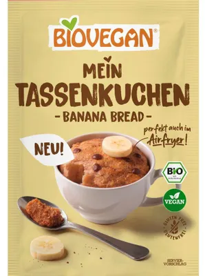 Produktbild von Biovegan Tassenkuchen Banana Bread  55g