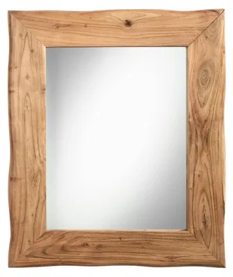 Produktbild von Spiegel - 75 x 90 cm - Glas - mit Akazienholzrahmen massiv