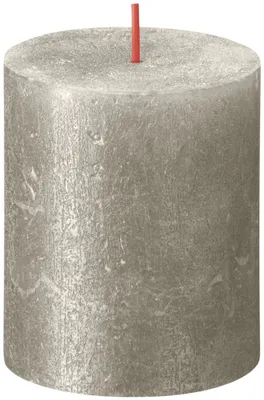 Produktbild von Bolsius Rustik Kerze Champagner 80/68mm