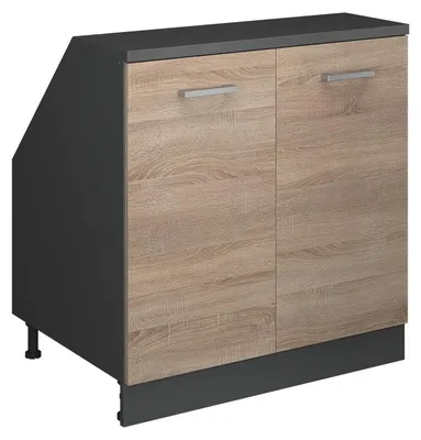 Produktbild von Dachschrägenschrank Vicco Rion Sonoma 80 x 81.6 cm mit 2 Türen, Schrankkorpus 60 cm Tiefe, Model 60002