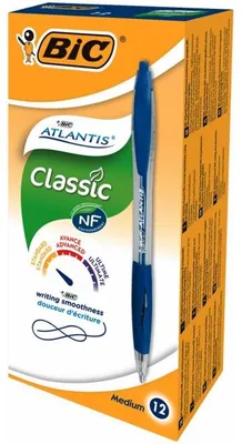 Produktbild von BIC 12 Bic Atlantis Classic Blauschreiber