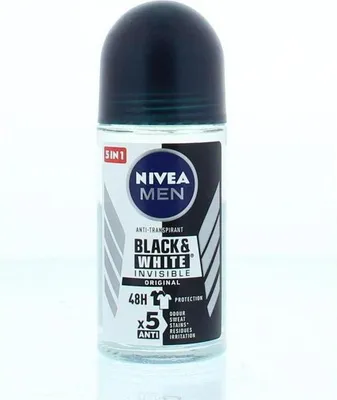 Immagine prodotto di Nivea roll-on uomo 50ml Invisible B&W Original