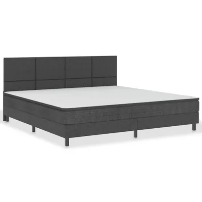 Obrázek produktu pro vidaXL Postel Boxspring Dark Grey Fabric 200x200 cm