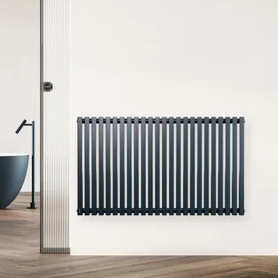 Immagine prodotto di Radiatore a parete antracite - Radiatore di design - Radiatore verticale - Radiatore a pannello - Radiatore a termosifone - 891 W