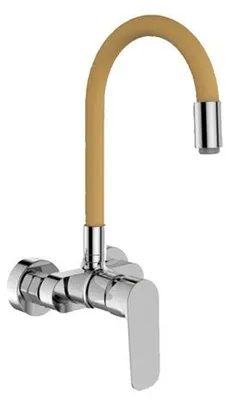 Obrázok produktu pre Drezová batéria DAKOTA rozstup 100mm, horné flexi rameno, béžová-chróm