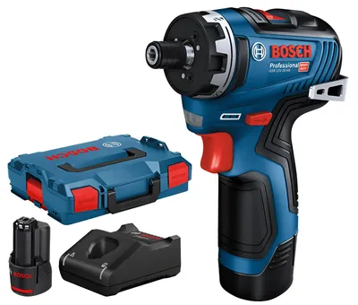 Image de Perceuse-visseuse 12V GSR 12V-35 HX + 2 batteries 3Ah + chargeur + coffret L-BOXX - BOSCH - 06019J9100
