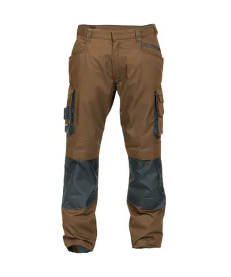 Produktbild von DASSY® Nova Arbeitshose mit Kniepolstertaschen LEHMBRAUN/ANTHRAZITGRAU Gr.54 Länge: PLUS