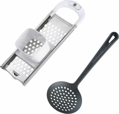 Immagine prodotto di Westmark Set Spätzlehobel Knöpfle + Schaumlöffel Gentle, 611222E6