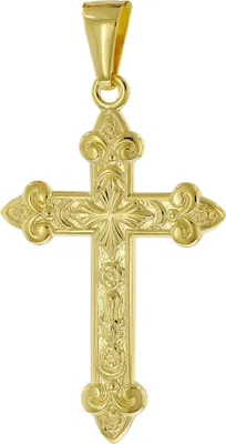 trendor 51997 Kreuz-Anhänger Gold 333 (8 Karat) 35 x 24 mm 1