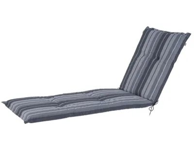 Produktbild von LIVARNO Sonnenliegen Polsterauflage 190 x 60 x 8 cm Gartenliegenauflage 8cm dick Grau / Streifen NEU