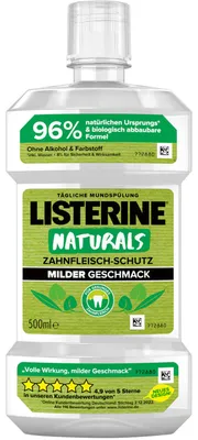 Produktbild von Listerine Naturals Zahnfleisch-Schutz Mundspülung 500 ml