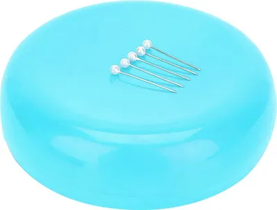 Produktbild von Rundes magnetisches NadelkissenNähnadelhalter Aufbewahrungskoffer HaushaltsbedarfBlau