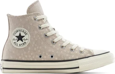 Produktbild von Converse Chuck Taylor A17878C All Star Canvas High, mit Hirschmuster in Grau – Größe 6 UK - 39 EU - 6M/8F US / Sandfarbe