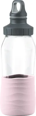 Produktbild von EMSA Glas Trinkflasche Drink2Go, 500 ml , Pink