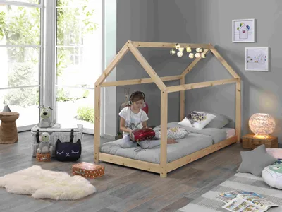 Produktbild von Vipack Hausbett Liegefläche 90 x 200 cm natur