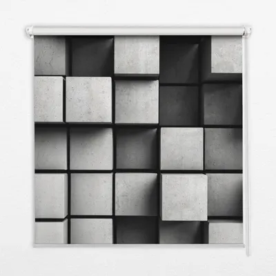 Produktbild von Innenrollo - Fensterrollo - Rollo - 150x140 cm - Rollo ohne Bohren - Sichtschutzrollo - Verdunkelungsrollo - Thermorollo - Seitenzugrollo - Wohnraumrollo - Steinwürfel