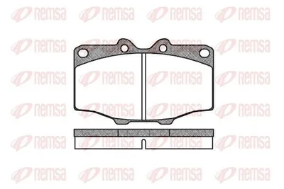 Produktbild von REMSA Bremsbeläge Satz Vorne Bremsklötze für TOYOTA LAND CRUISER (PZJ7, KZJ7, HZJ7, BJ7, LJ7, RJ7) 0132.00