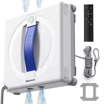 Produktbild von Lubluelu W100 Fensterputzroboter, 7 kPa Saugkraft, Doppel-Sprühsystem, Kantenreinigung und Fernbedienung