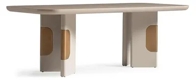 Produktbild von Esszimmer Garnitur Essecke Esstisch Stühle Set 9tlg Beige Essgruppe