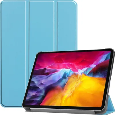 Produktbild von Mobigear Tri-Fold iPad Pro 11 Zoll (2021) Hülle Klapphülle - Blau