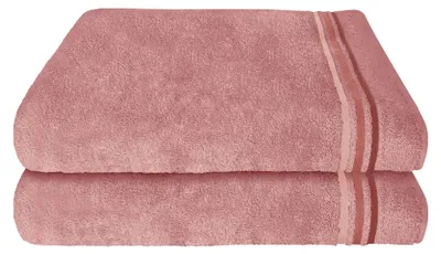Produktbild von SCHIESSER Duschtuchset Skyline Color | Einfarbig | 2-teilig | 100% Baumwolle | Flauschig & Saugstark | 70x140 cm | Altrosa