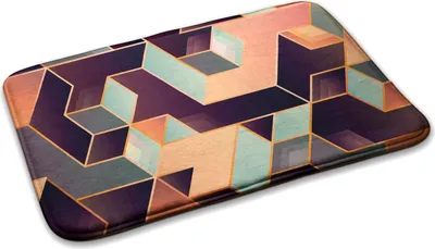 Produktbild von Teppich Teppich Wohnzimmer Schlafzimmer Modern - 90 cm x 60 cm - Geometrische Muster